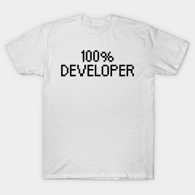 100% Developer T-Shirt by maxcode